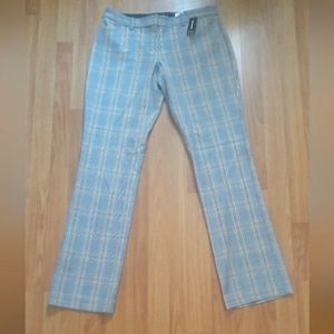 Sale! NWT - Express Plaid Editor Barely Bootcut Pants - 8 Regular